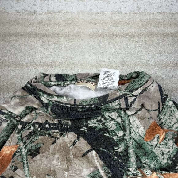 Vintage 90s Fusion 3D Hunting Camo Shirt Mens L Woodland Cotton Long Sleeve - Picture 4 of 4